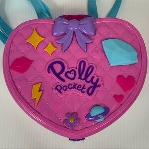 Polly Pocket Tiny Is Mighty Theme Park Pink Heart Backpack Case Mattel 2019